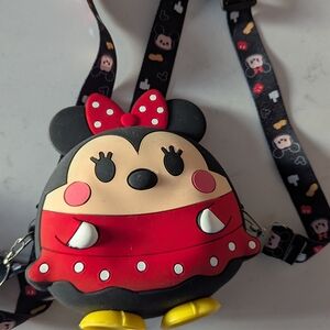 Disney Minnie Mouse Kids Crossbody Bag - Red and Black